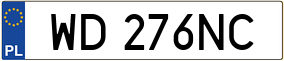 Trailer License Plate